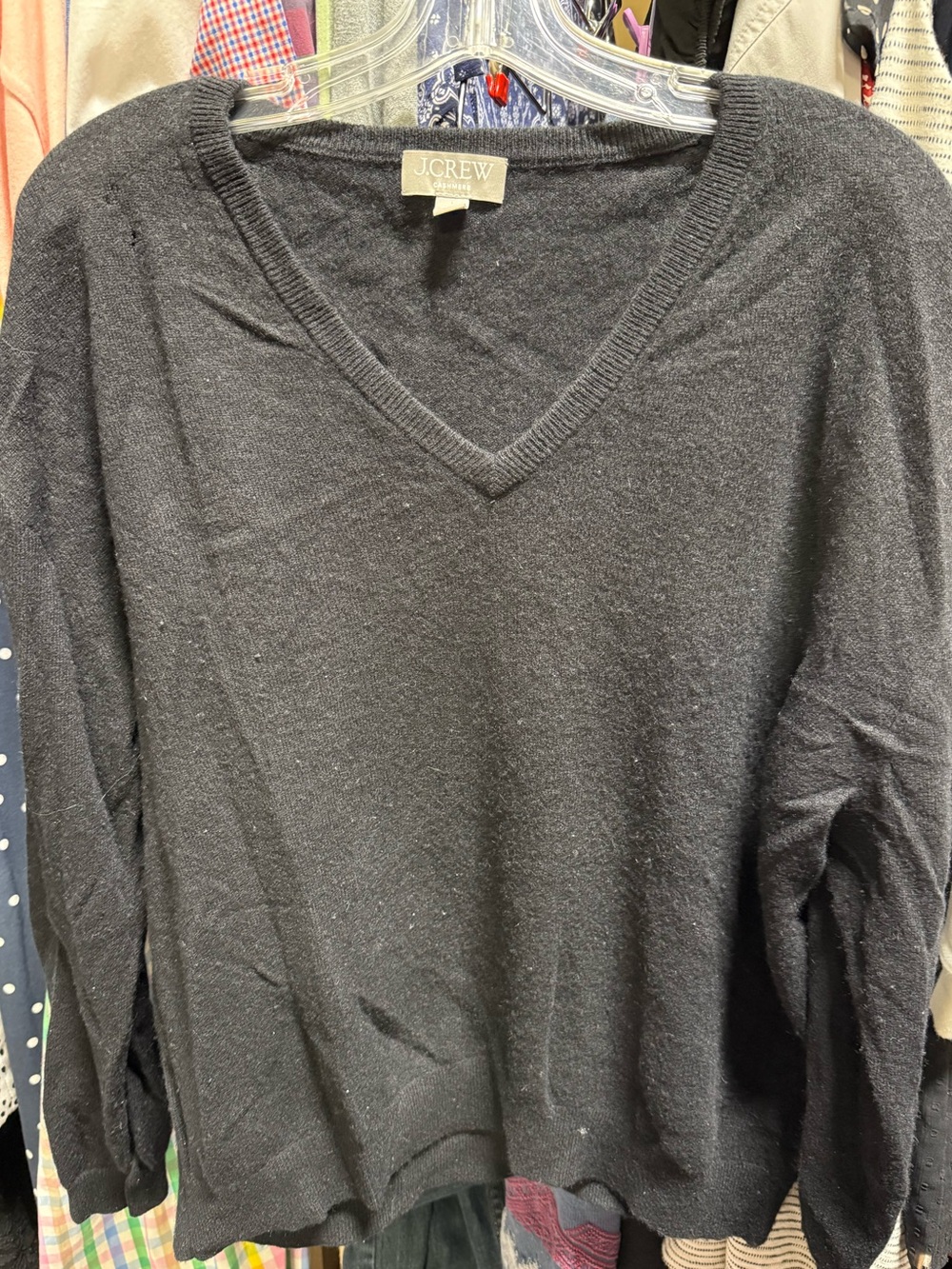 J.Crew black cashmere sweater